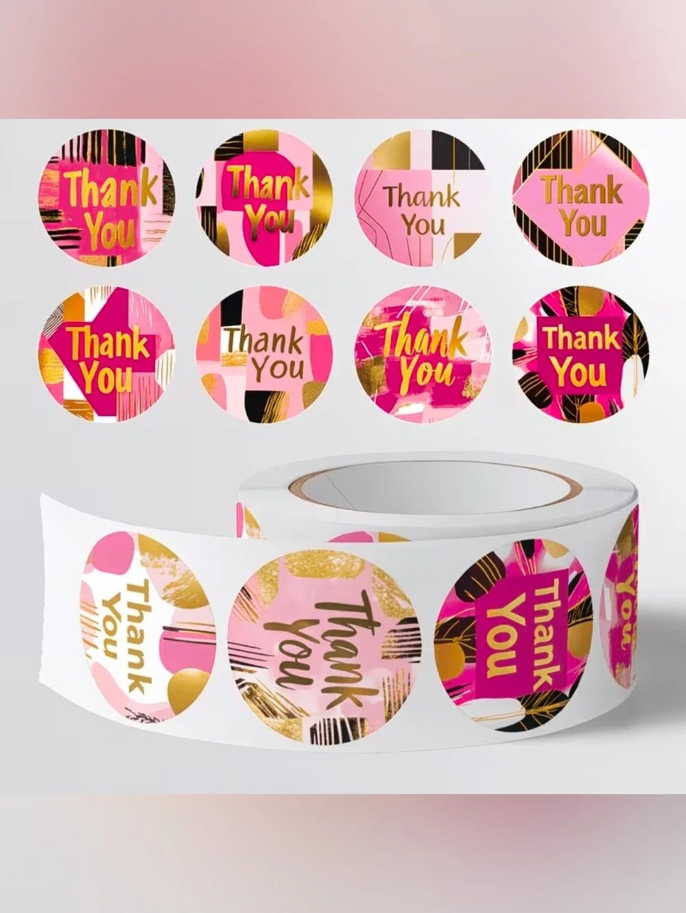 500 Count Pink & Rose Gold 
